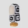 Bérets Fun Balaclava Chapeau Hommes Costume Chapeaux Halloween Cadeau Chaud Doux Crochet Bonnet Cache-Cou