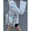 Axelväskor paljett Soulder Bag Silver Tick Cains Handbag Metal Teckensnitt Kvinnväska 2023 Luxur Designer Bag Women's Bagcatlin_Fashion_Bags