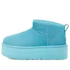 Buty czysto ręcznie robione na zamówienie buty męskie i damskie, modne i ciepłe buty śnieżne UG klasyczny Ultra Mini Bott „Sky” 1135092-Ssky