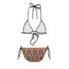 Damen-Bademode, modischer Damen-Badeanzug, Strand-Azteken-Stammes-Mischfarbe, individueller Aufdruck, Bikini-Set, Badeanzug