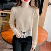 Kadın Sweaters Sulağı Kadınlar Düzensiz Öfken Örtü Sonbahar Günlük Softall-Match Kore tarzı kız giyim 2023