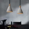 Lampy wiszące retro loft cementowe światła LED Industrial for Bar Restaurant Cafe Decor Hang lampa nowoczesne oprawy oświetleniowe