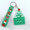 Porte-clés père noël, arbre de noël, élan, décompression, pendentif pour réveillon de noël