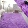 Tapis Tapis Moelleux Solides pour Chambre à Coucher Violet Tapis de Chambre d'enfants Mignon avec Cheveux Longs Tapis en Peluche Doux Tapis de Salon décoration Moderne 231031