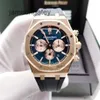 AP Swiss Orologi da polso di lusso Epic Royal Collezione Ap Oak 26331OR.OO.D315CR.01 Orologio Orologio meccanico da uomo in oro rosa 18 carati Set completo 19 anni