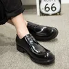 Zapatos de vestir Traje de negocios Hombres Cabeza grande Cuero Británico Redondo Casual Cordones Tendencia