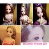 Куклы BJD кукла 30 см 20 подвижных суставов 3D глаза Bjd пластиковые для девочек игрушки длинный парик женский телесный модный рождественский подарок 231031