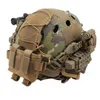 تغطية خوذة تكتيكية Airsoft Paintball Wargame Gear CS Fast Cover Cover Cover Houplight Bage Pouch Exceditory SusteSysports Helmets Fitness