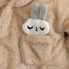 Rompers Autumn and Winter Baby Plush Climbing Clothes Warm Thick Cartoon Dog Rabbit Cute Cotton 231030