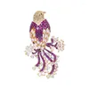 Broches Creative Bird Broche Loisirs Lady Bijoux de luxe Plaqué or Animal Manteau Écharpe