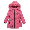 Down Coat Baby Girl Clothes 3-12 Years Old Winter Padded Jacket Warm Fashion Childrens Hooded Girls Faux Fur 211025 Drop Delivery Kids Dhg5C