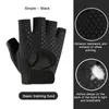 Fingerlösa handskar Aubtec cykelhandskar Fitnesshandskar Gym Viktlyftande Yoga Bodybuilding Training Thin Breattable Non-Slip Half Finger Glovesl231017