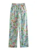 Costumes pour femmes costume Pijama ample 2 pièces pantalons ensembles mode imprimé fleuri bureau Blazer manteau dames ensemble 2023 printemps femmes