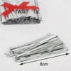 Party Decoration 800Pcs 4MM Width Different Length Metallic Twist Tie Wire Packaging Rope For Cake Pops Sealing Cello Bags Craft