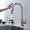 Küchenarmaturen, herausziehbar, Smart Touch für Sensor-Wasserhahn, Spültischmischer, 360-Grad-Drehsteuerung, Wasserhähne 231030