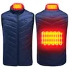 Herenvesten Verwarmd vest Herenjas Winter Dames Elektrische USB-verwarmer Tactische man thermische bodywarmerjas