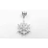 Belly Button Ring Real 925 Sterling Women Flower Zircon Clear Stones Jewelry Pure Silver Body Piercing269j