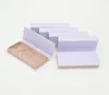 Hela ögonfransförpackningslådor Lådor Package Custom Magnetic Purple 25mm 3D Mink Lashes Makeup Storage Case Bulk Vendors5565932