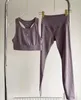 Kvinnors sommar badkläder baddräkt Kvinnor textil bikini Set Tracksuits Yogo Clothes Short Vest Letter Print Gym Leggings