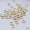 20PCS 14K Couleur Or Plaqué Laiton Anneaux Fermés 4MM 5MM 6MM Accessoires de Bijoux Fabrication de Fournitures Fabrication de BijouxRésultats de Bijoux Composants