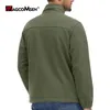 Men's Jackets MAGCOMSEN FullZip Fleece Fall Winter Thermal Casual Outdoor Windproof Hiking Camping Work Coats 231031