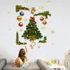 Fonds d'écran 50x70cm Autocollants muraux d'arbre de Noël Amovible Art Decal Mural Autocollant de Noël Fenêtre Boutique Décoration Chambre Mignon Stickers
