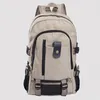 Mochila masculina lona grande capacidade mochila explosão cor sólida mochilas moda casual viagem esporte saco