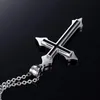 Cross Pendant Necklaces Women Mens Stainless Steel Jesus Christ Jewelry for Neck Fashion Christmas Valentines Gifts for Girlfriend Wholesale