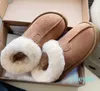Pantoufles Bottes de neige d'hiver en peau de mouton véritable, fourrure chaude, sandales d'intérieur et d'extérieur, bottines classiques Ultra Mini à plateforme