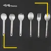 Tito Outdoor Titanium Fork Spoon Cooking Titanium Spoon Pwable Cetlery SPORK SPORK