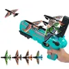 Diecast Model Airplane ER Toy Toys Catapult Plane Gun For Kids Outdoor Toy One Click Eject ers Boy 231031