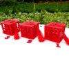 Scatola per bomboniere rossa doppia felicità in stile asiatico cinese, scatola per bomboniere, regalo per feste, intera YT00017269334