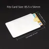 100 stks Creditcardbeschermer Veilige Hoezen RFID Blokkeren ID Houder Folie Shield Popular286s