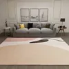 Tapis Simple salon tapis chambre lit sol pavage d'une grande surface de canapé entièrement couvert table basse lumière luxe haut sens tapis 231030