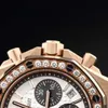 AP Swiss Luxus-Armbanduhren, Royal AP Oak Offshore-Serie, multifunktionale automatische Maschinen-Damenuhr 26231OR, 37 mm, 18 Karat Roségold, garantierte Karte QLDV