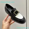 Kalvskinn Metal Loafers Womens Loafer 100% Real Leather Designer Oxford Shoes Moccasins Luxury Dress Shoes Platform Loafers Designer Loafers Penny Woman Size 35-42