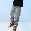 Rétro Fly Dog imprimé ample Baggy jean droit femmes hommes haute rue surdimensionné pantalon en jean décontracté Harajuku Hip Hop pantalon de lavage 228353099