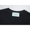 Schwarz Weiß Kurzarm Unisex Streetwear T-Shirts Mode Brief Gedruckt T-shirts Casual Lose