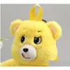 Sacs à dos 46cm enfants Kawaii violet jaune bleu ours en peluche sac à dos fille mignon doux accessoires sac filles cadeau d'anniversaire livraison directe b dhlho