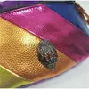 Cross Body 2023 Rainbow Stripe Bag marka Unisex Design Fashion Waszyngton Wage Lider Soulder Bag Women's Mini Messenger Walletcatlin_fashion_bags