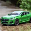 Diecast Model 1 24 M8 Alloy Car Diecast Vehicles Metal Toy Collection Sound and Light High Simulation Kids Gift E115 231030