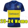 23 24 CA Boca Juniors Maradona Tevez Soccer Jerseys Cavani Accueil Hommes Kit ALEXIS DE ROSSI 2023 Fans Joueurs CARLITOS Troisième Camiseta Futbol Football Enfants Ensembles 2024