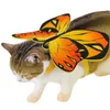 Costumi per gatti Costume per cani Dress Up Puntelli Po Berretto per animali Morbido Cappotto a farfalla di Halloween Accessori cosplay a tema