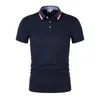 Polo da uomo 2023 Polo estiva T-shirt da baseball con colletto casual Manica corta Moda Gioventù Ufficio Affari