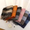 Halsdukar Luxur Design Plaid Cashmere Scarf For Women Winter Warm Shawl Wrap Pashmina Bufanda Tjockt filt Poncho Echarpe Bandana 231031