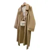 Women's Trench Coats Famous Design High Fashion Elegant Long Coat Streetwear Cloak Windbreaker