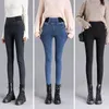 Frauen Jeans Slim Stretch Frauen 26-38 Große Größe Casual Bleistift Vaqueros Patchwork Hohe Taille Dünne Hosen 2023 Frühling Denim Leggings