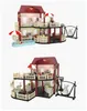 Dolls Christmas playhouse miniature dollhouse items furniture set pretend Toys princess castle kids toys 231030