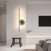 Wall Lamp Simple Long Modern LED Lights Living Study Dining Room Bedroom Bedside Lamps Aisle Loft Hall Indoor Lighting Wandlamp