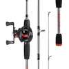 Balıkçılık Aksesuarları Sougayilang Baitcasting Rod and Reel Combo 5 Bölüm 7.2 1 Dişli Oranı Bas Sazan 231030 için Tam Kit